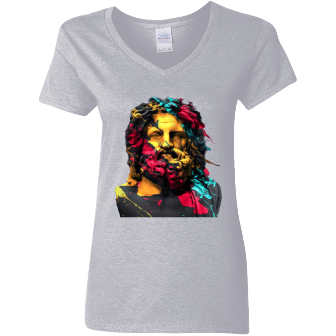 "DANTE" Ladies' 5.3 oz. V-Neck T-Shirt