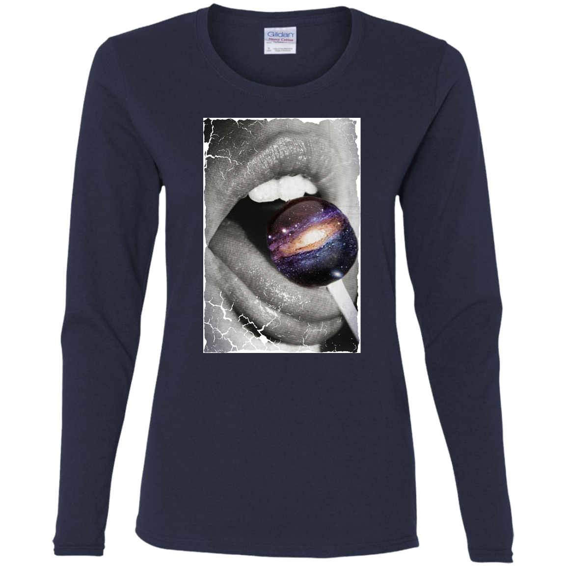 "GALACTIC TASTE" Ladies' Cotton LS T-Shirt