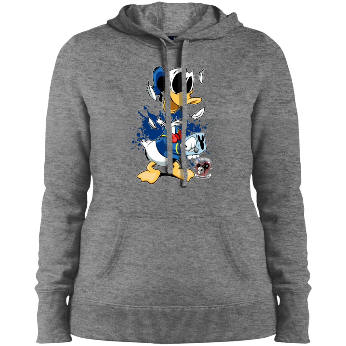 "DONALD IN A BOX" Ladies' Pullover Hooded Sweatshirt