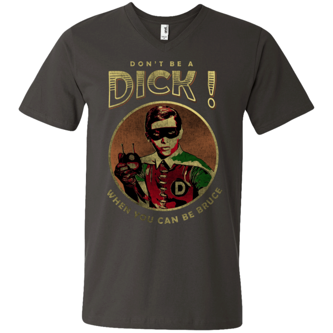 "DONT BE A" Men's Printed V-Neck T-Shirt