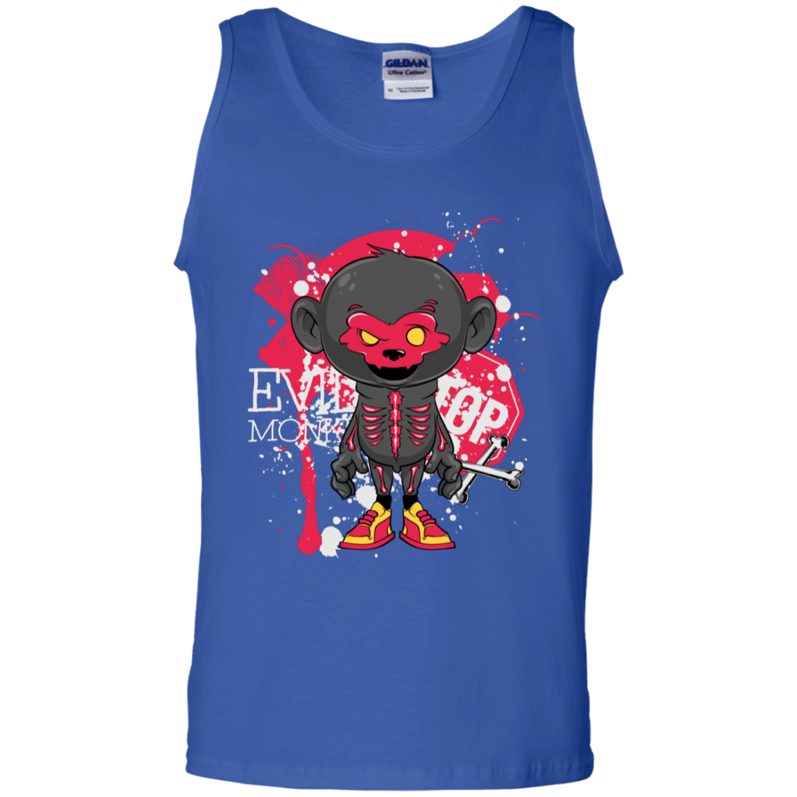 "EVIL MONKEY" 100% Cotton Tank Top