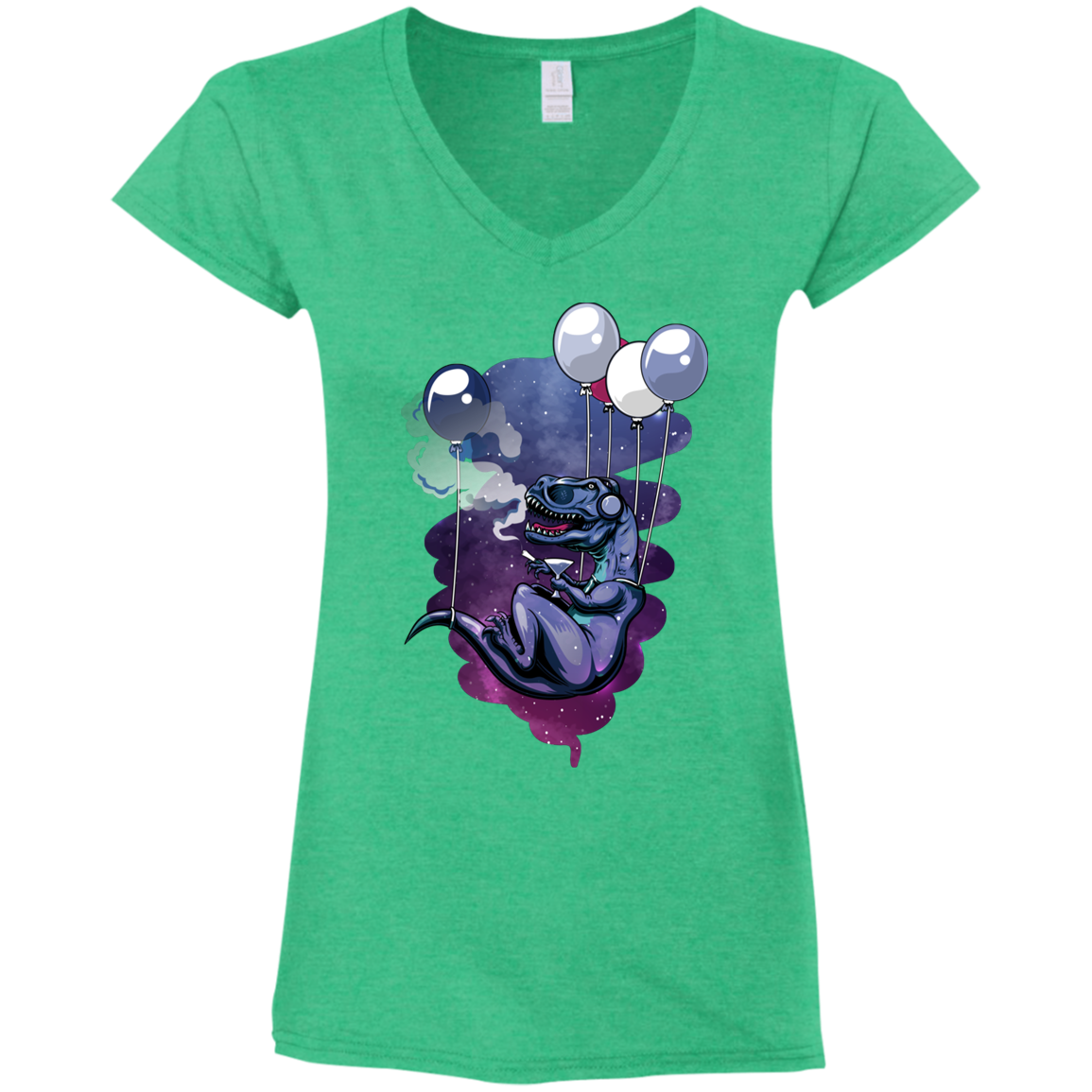 "HIGH LIFE" Ladies' Fitted Softstyle 4.5 oz V-Neck T-Shirt