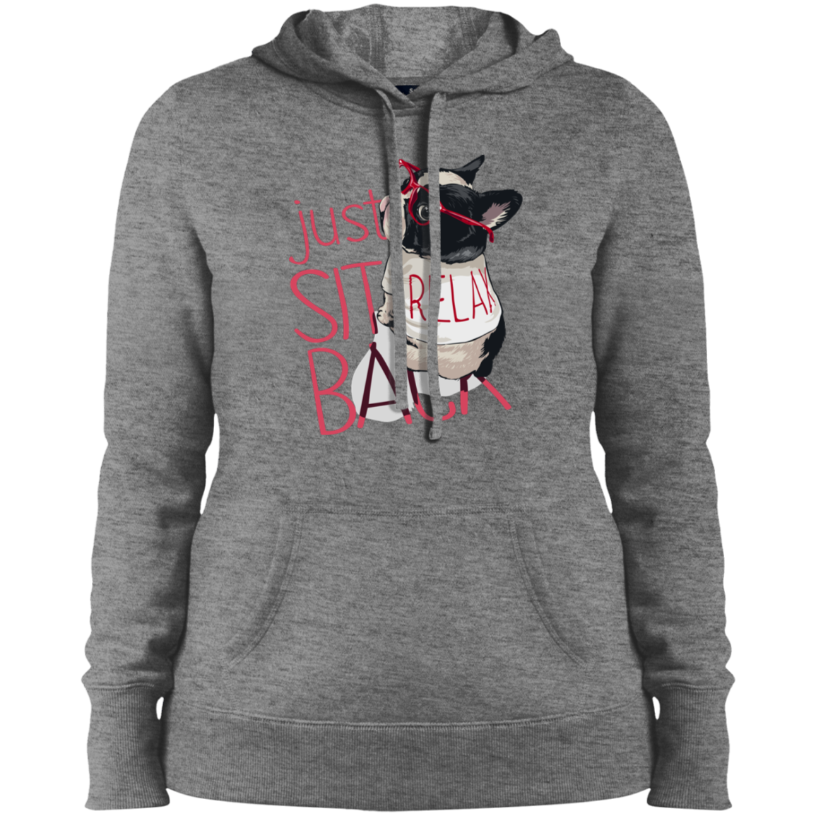 "RELAX" Ladies' Pullover Hooded Sweatshirt