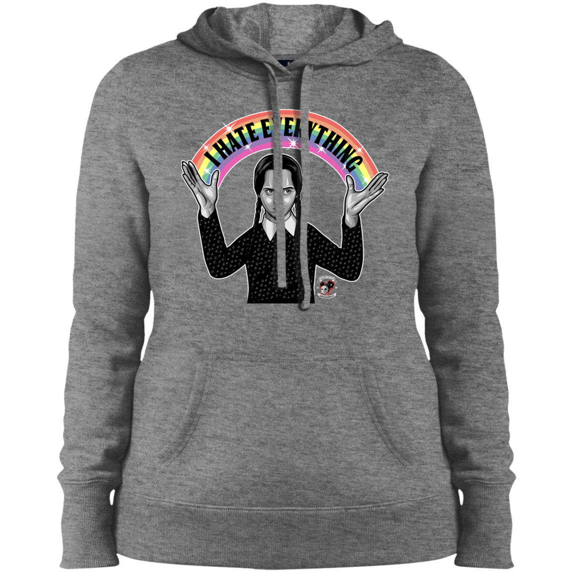 "I HATE EVERYTHING" Ladies' Pullover Hooded Sweatshirt