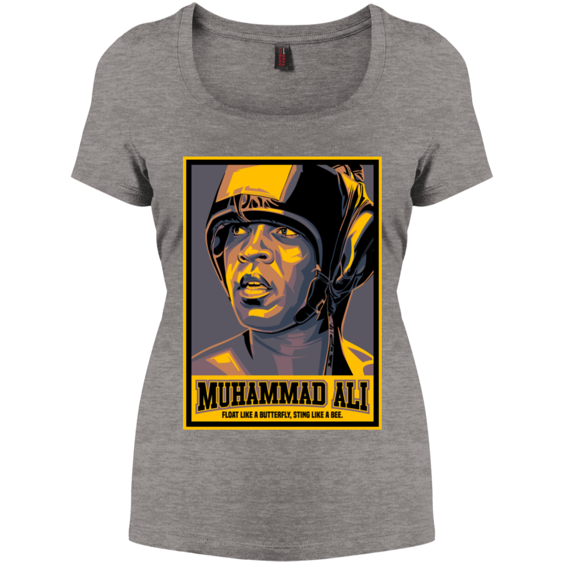 "FLOAT LIKE A BUTTERFLY" Women's Perfect Scoop Neck Tee