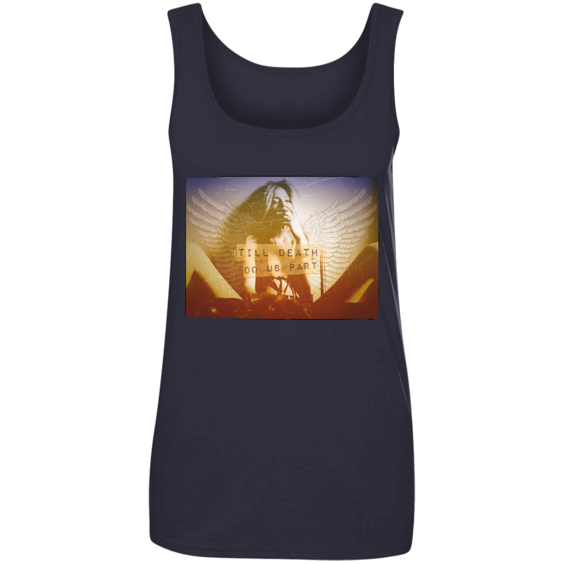"TILL DEATH DO US" Ladies' 100% Ringspun Cotton Tank Top