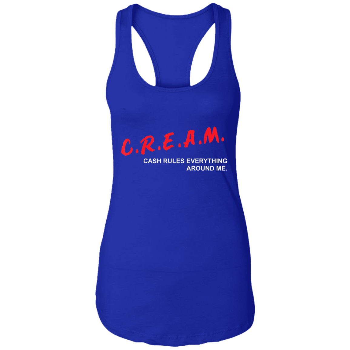 "CREAM" Ladies Ideal Racerback Tank