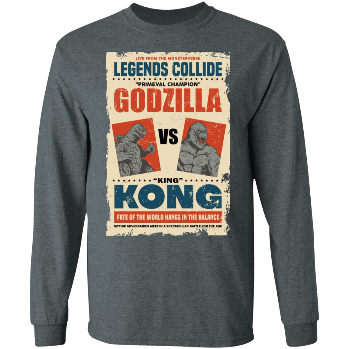 "GODZILLA VS KONG" LS Ultra Cotton T-Shirt