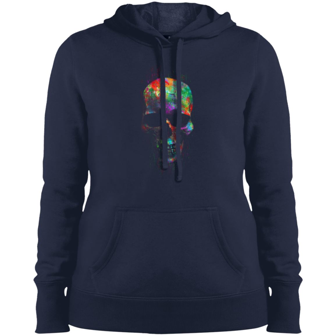 "RADIANT SKULL" Ladies' Pullover Hooded Sweatshirt