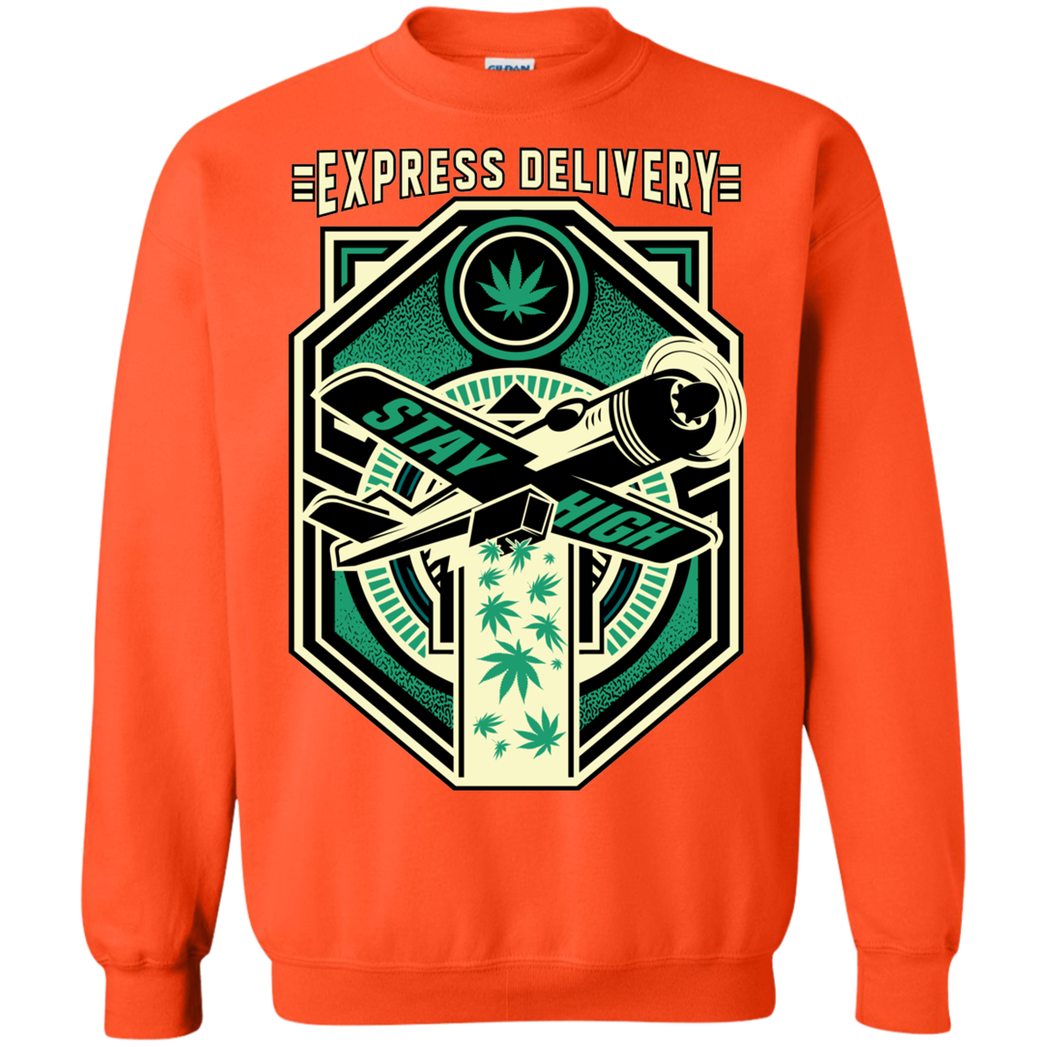 "EXPRESS DELIVERY" Crewneck Pullover Sweatshirt 8 oz.