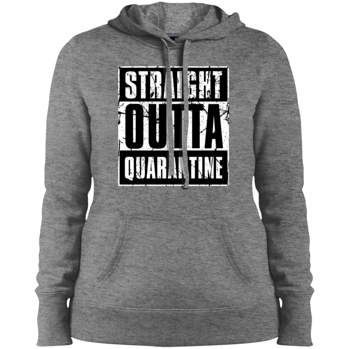 "QUARANTINE" Ladies' Pullover Hooded Sweatshirt