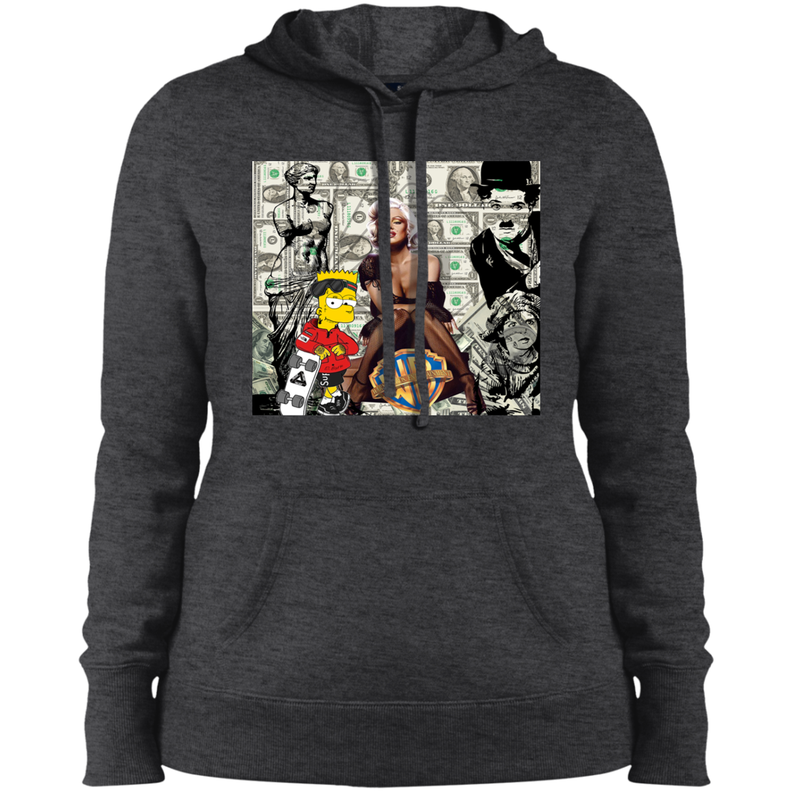 "MONEY MAKING MARILYN" Ladies' Pullover Hooded Sweatshirt