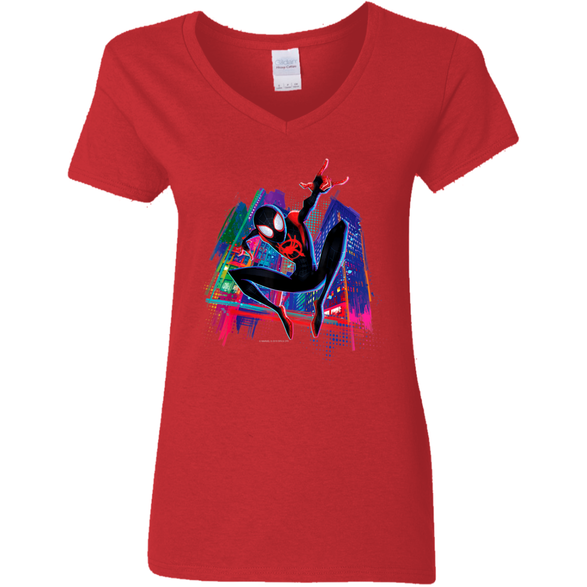 "MILES" Ladies' 5.3 oz. V-Neck T-Shirt