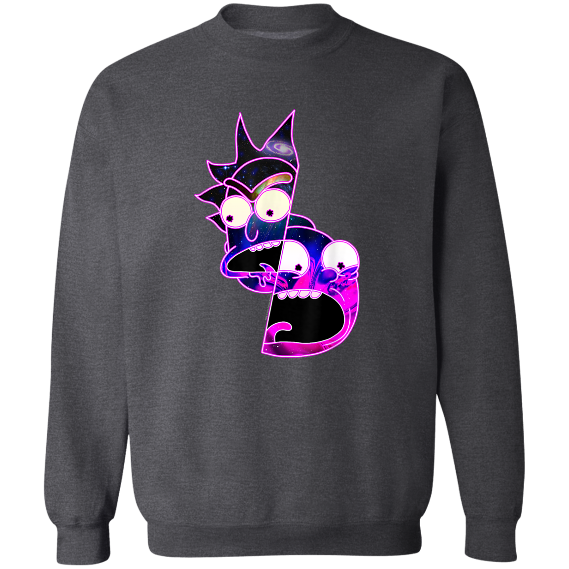 "TRIPPY RICK AND MORTY" Crewneck Pullover Sweatshirt