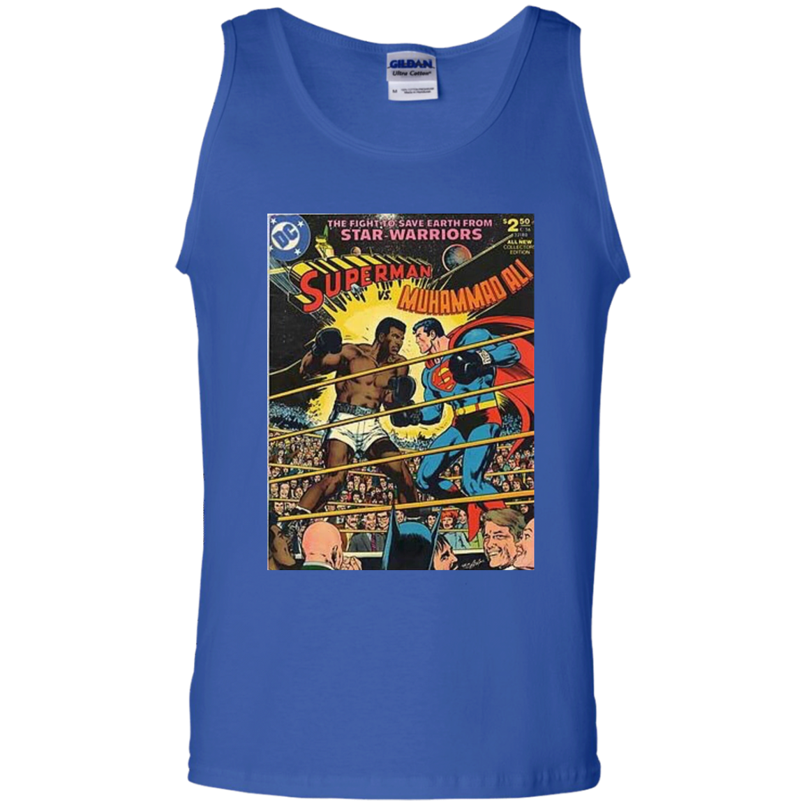 "SUPERMAN VS ALI" 100% Cotton Tank Top