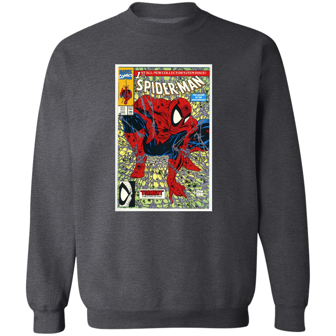 "NUMBER 1" Crewneck Pullover Sweatshirt