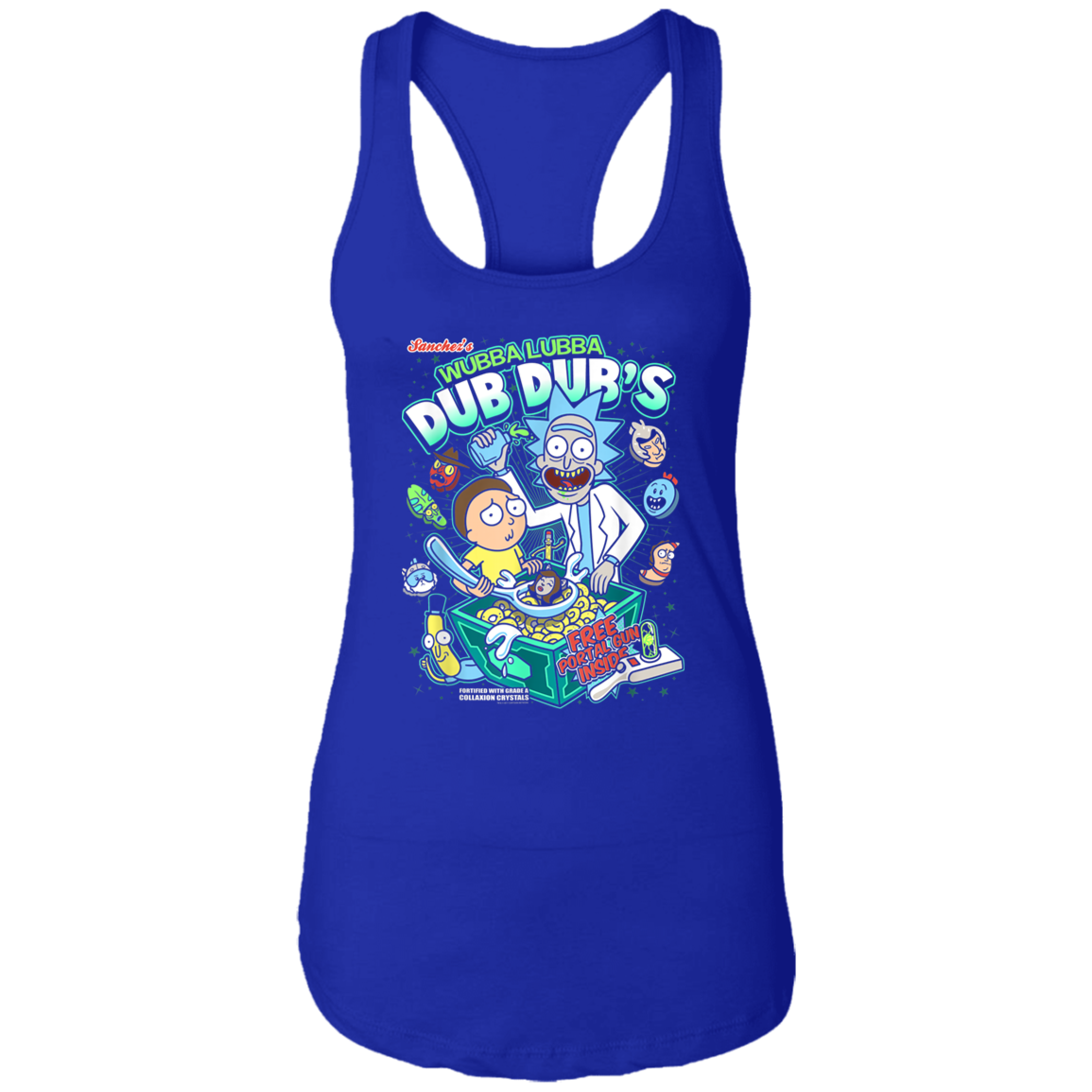 "DUB DUBS CEREAL" Ladies Ideal Racerback Tank