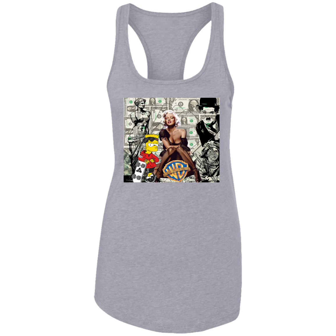 "MONEY MAKING MARILYN" Ladies Ideal Racerback Tank