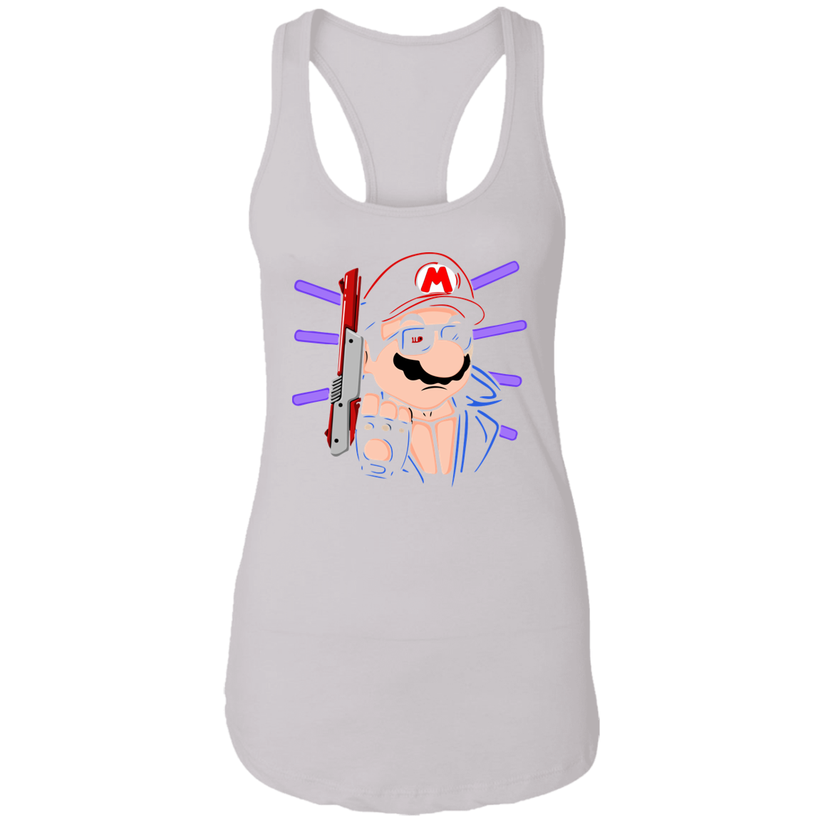 "MARIO TERMINATOR" Ladies Ideal Racerback Tank