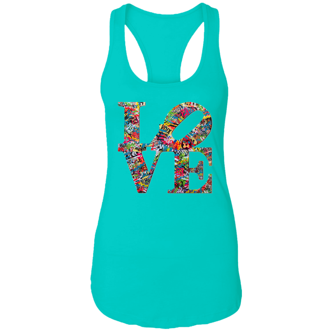 "LOVE 2.0" Ladies Ideal Racerback Tank