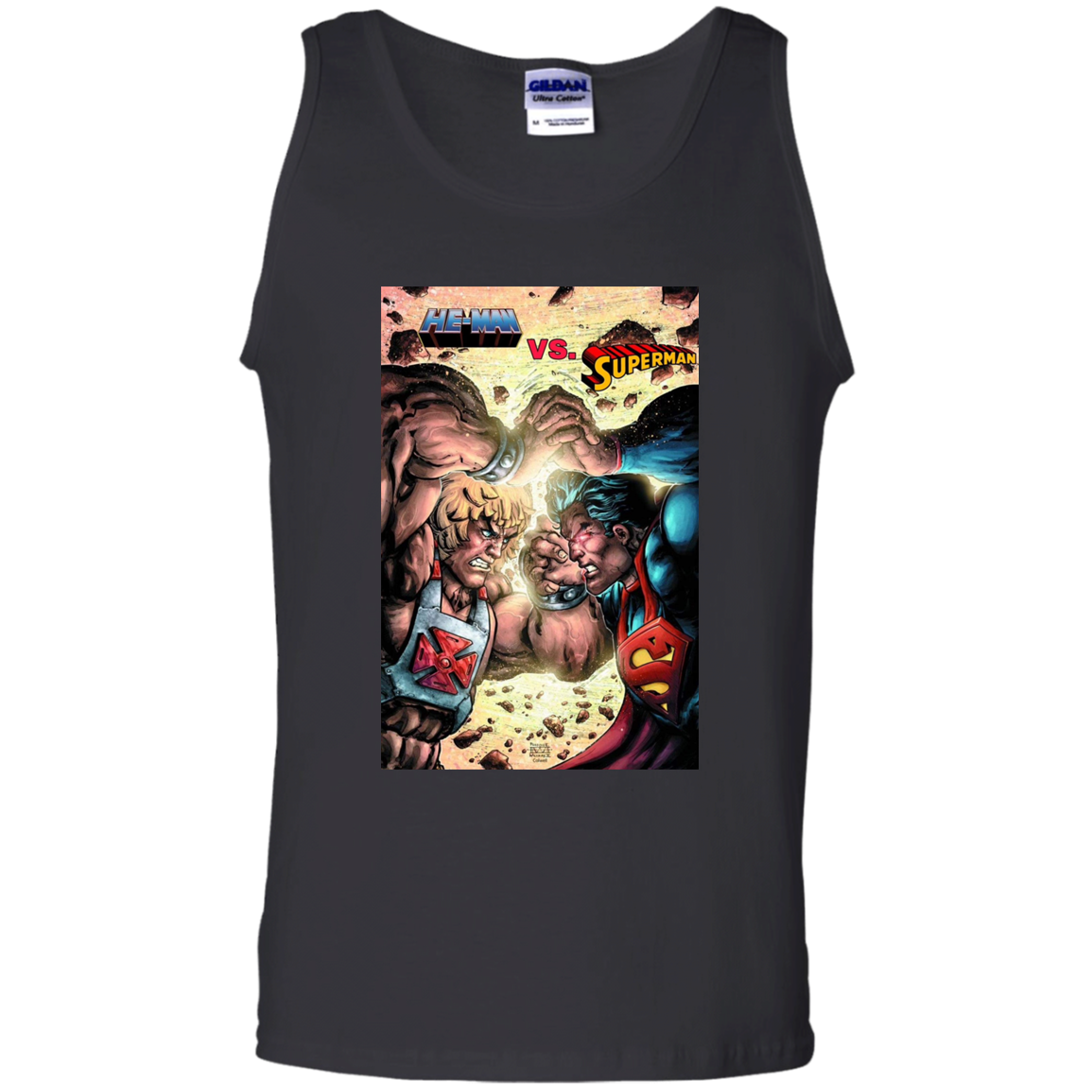 "HE-MAN VS SUPERMAN" 100% Cotton Tank Top