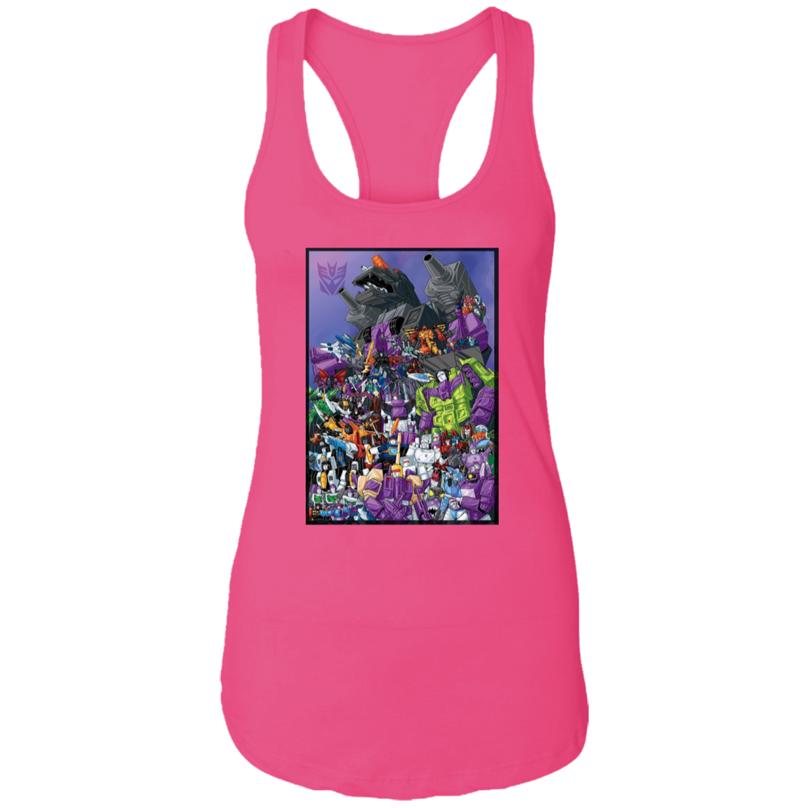 "DECEPTICONS UNITE" Ladies Ideal Racerback Tank