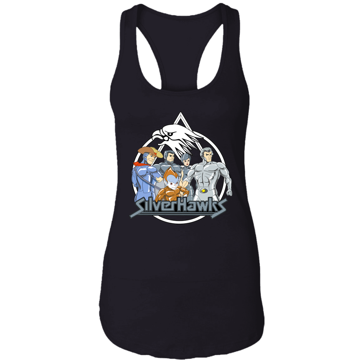 "SILVERHAWKS" Ladies Ideal Racerback Tank