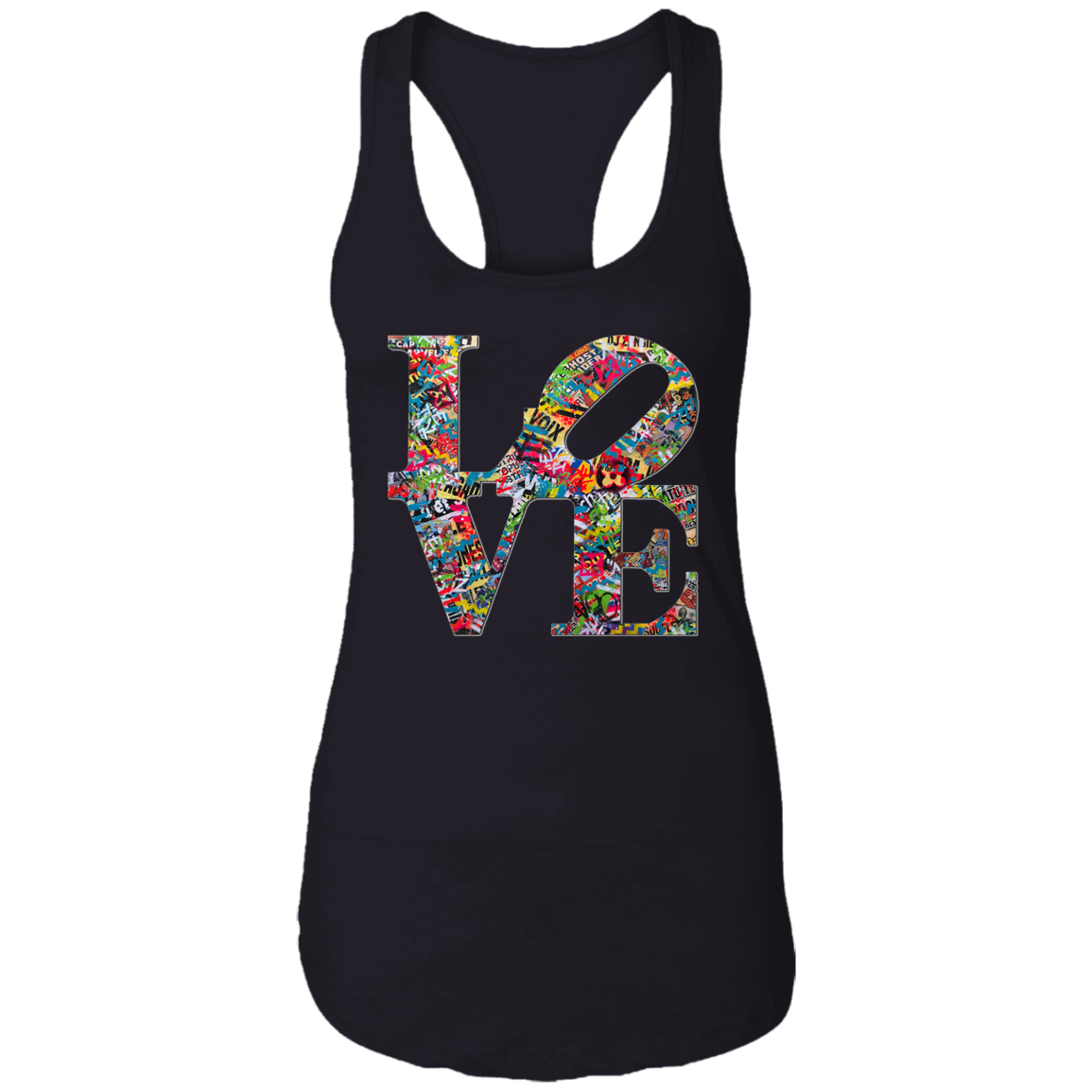 "LOVE 2.0" Ladies Ideal Racerback Tank