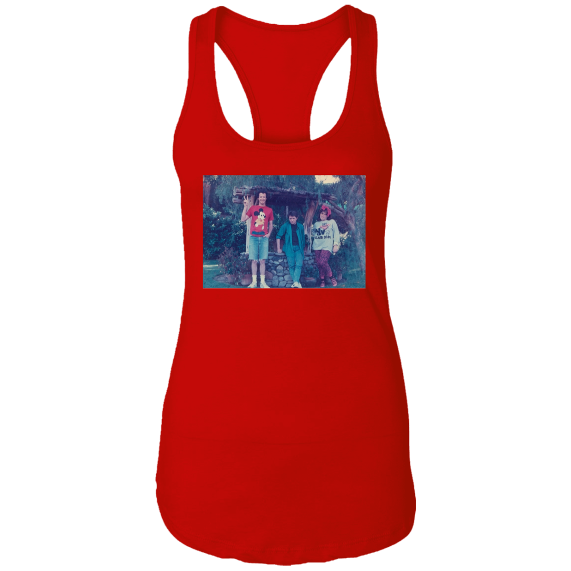 "DO YOU REMEMBER" Ladies Ideal Racerback Tank