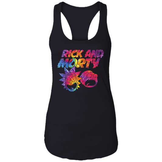 "ACID TRIP RICK AND MORTY" Ladies Ideal Racerback Tank