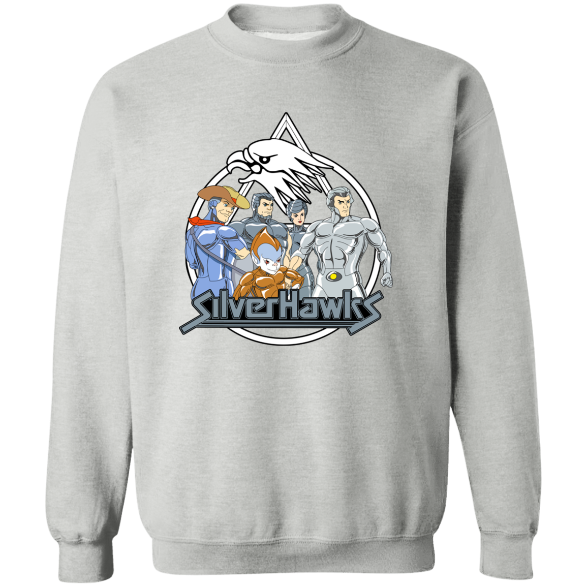 "SILVERHAWKS" Crewneck Pullover Sweatshirt