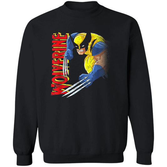 "RETRO WOLVERINE" Crewneck Pullover Sweatshirt