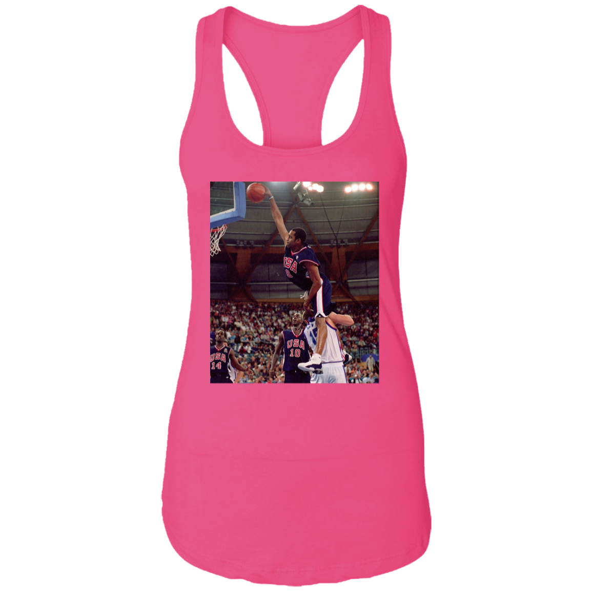 "HALF MAN HALF AMAZING" Ladies Ideal Racerback Tank