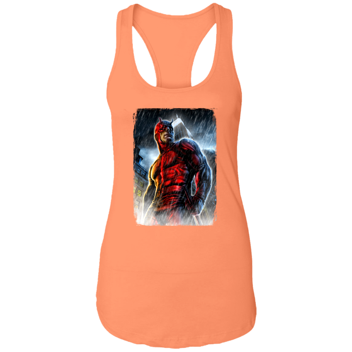 "THE MAN WITHOUT FEAR" Ladies Ideal Racerback Tank