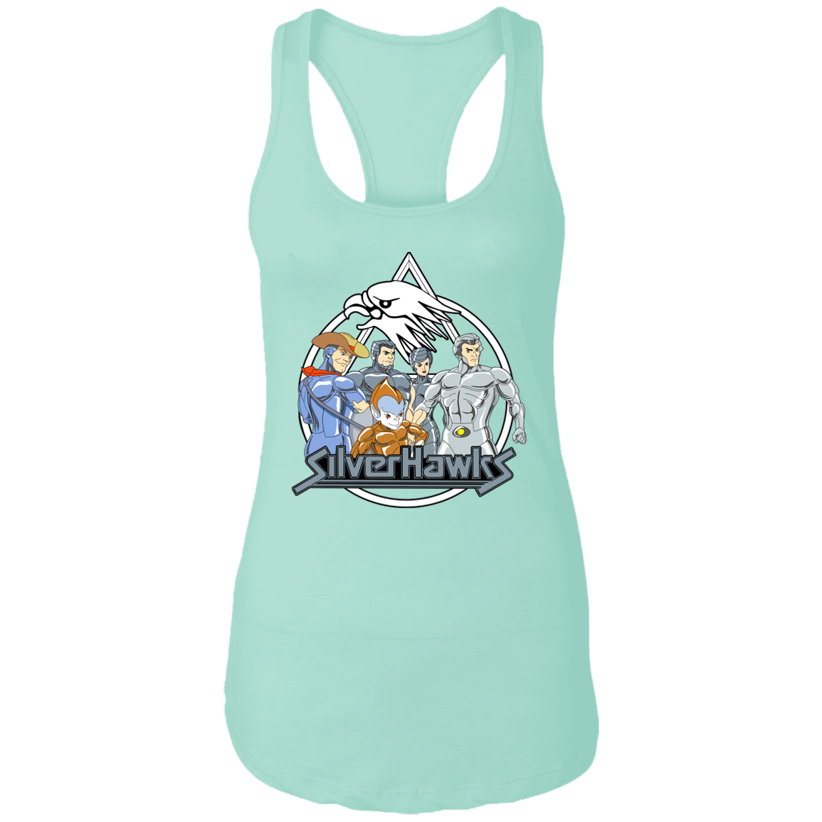 "SILVERHAWKS" Ladies Ideal Racerback Tank