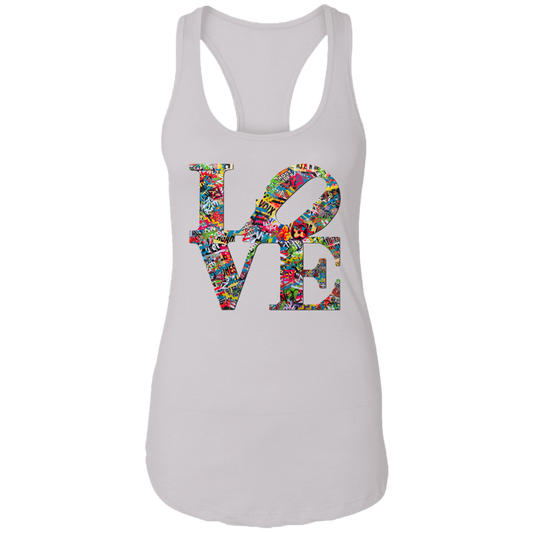 "LOVE 2.0" Ladies Ideal Racerback Tank