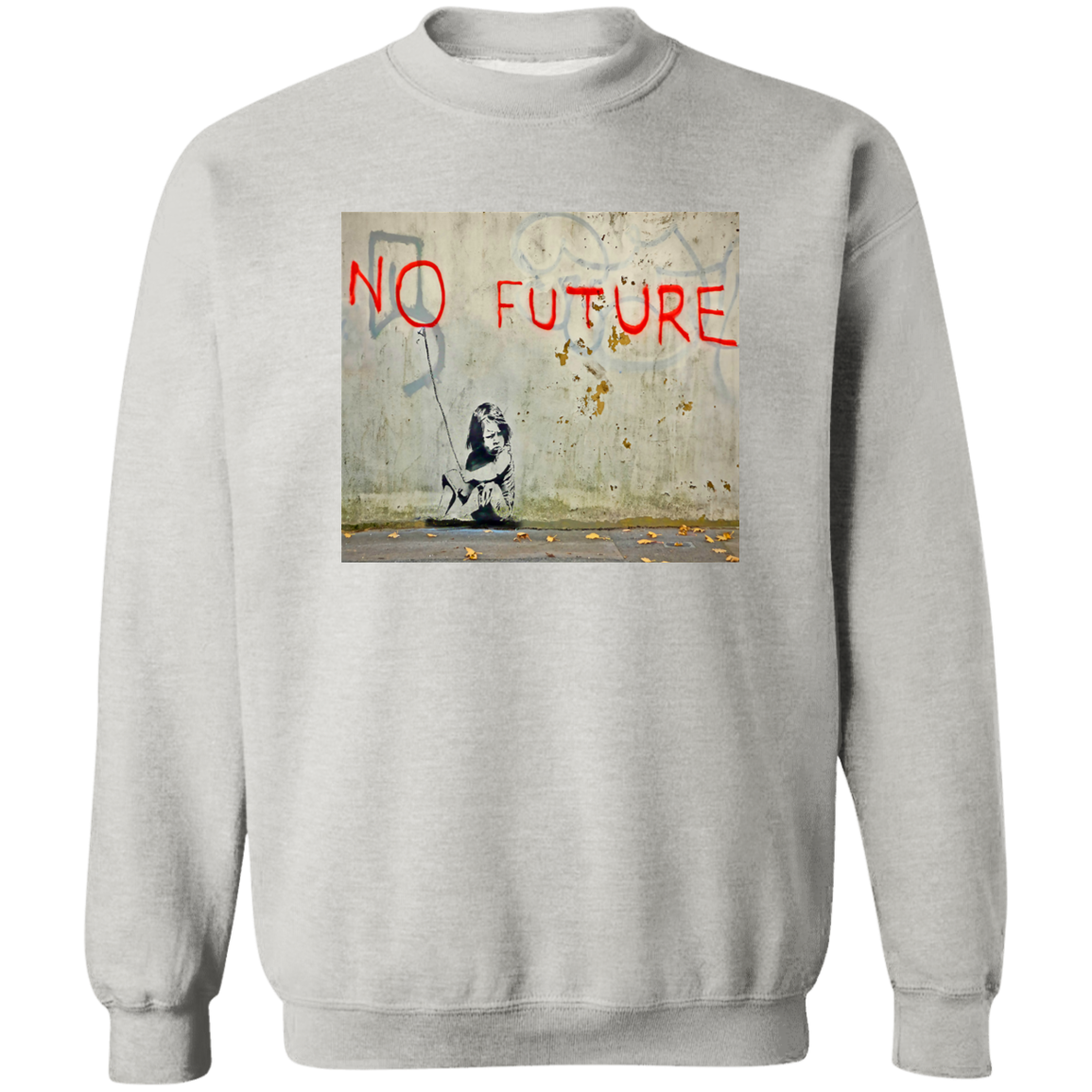 "NO FUTURE" Crewneck Pullover Sweatshirt