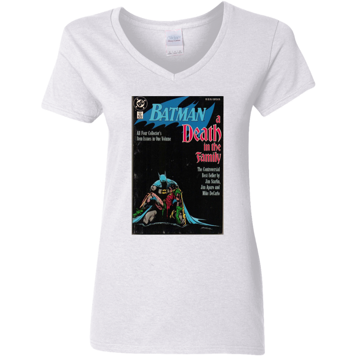 "DITF" Ladies' 5.3 oz. V-Neck T-Shirt