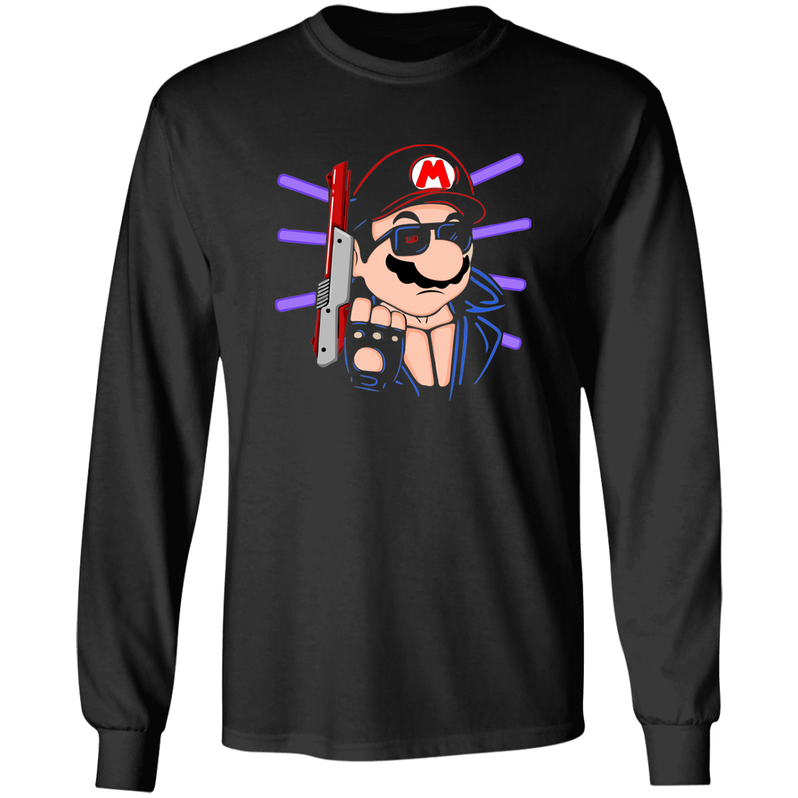 "MARIO TERMINATOR" LS Ultra Cotton T-Shirt