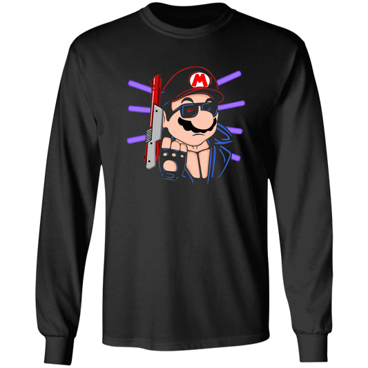 "MARIO TERMINATOR" LS Ultra Cotton T-Shirt