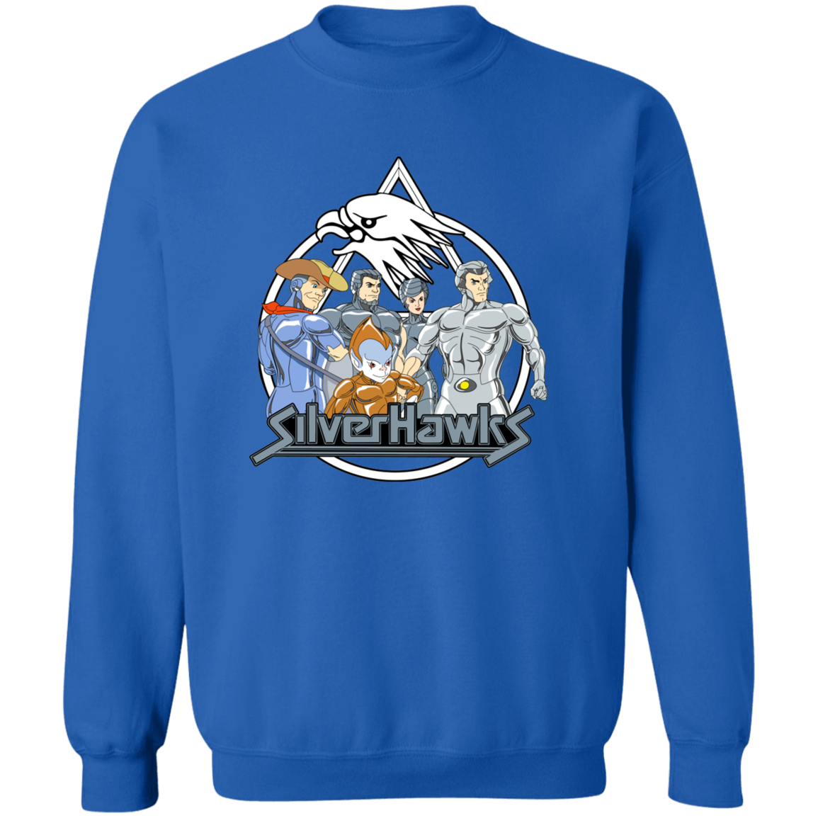 "SILVERHAWKS" Crewneck Pullover Sweatshirt