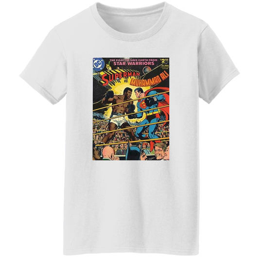 "SUPERMAN VS ALI" Ladies' 5.3 oz. T-Shirt