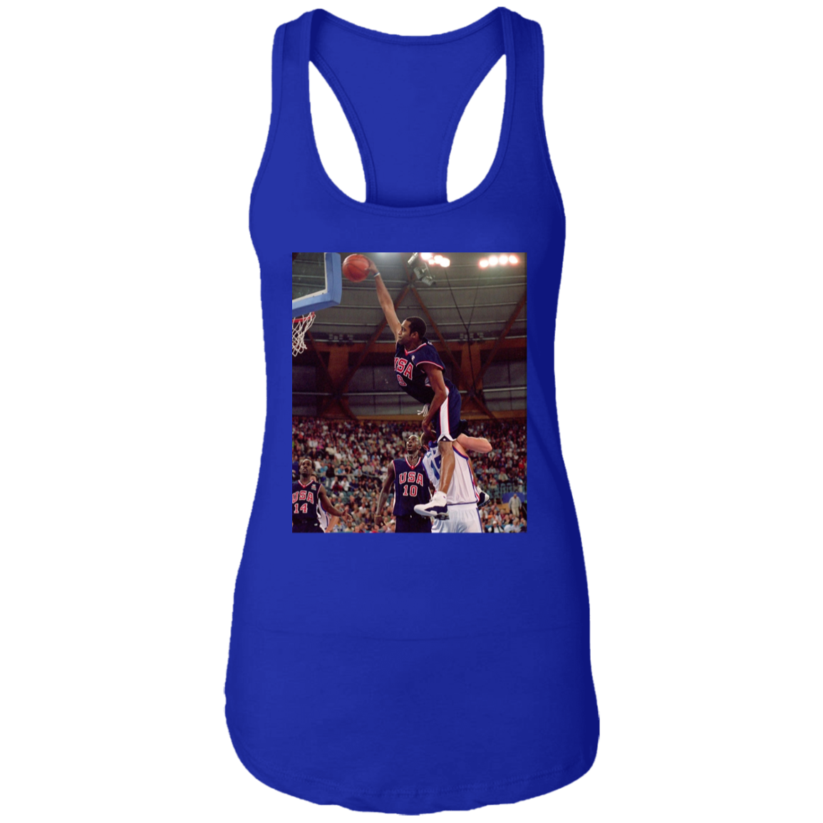 "HALF MAN HALF AMAZING" Ladies Ideal Racerback Tank