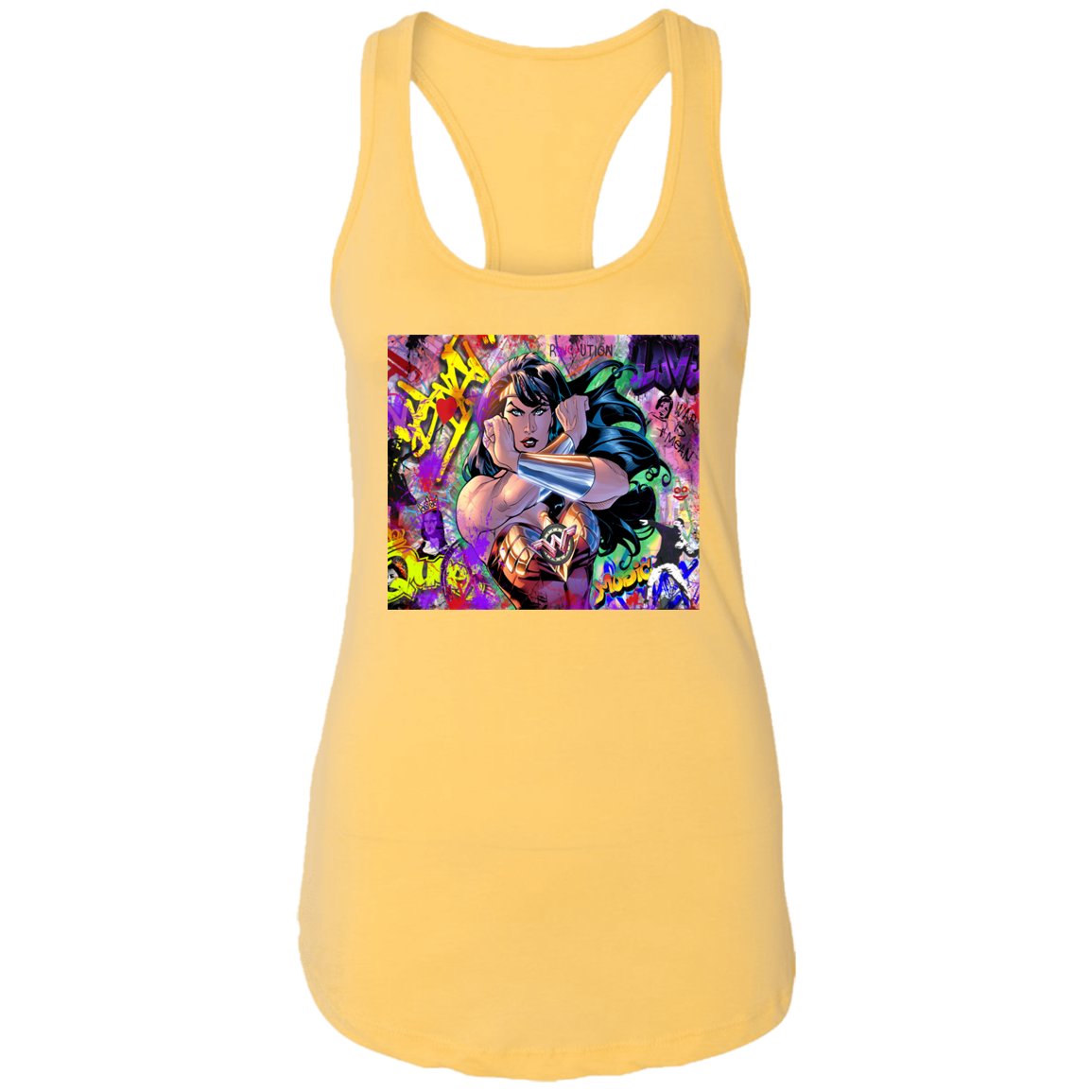 "WONDER WOMAN" Ladies Ideal Racerback Tank