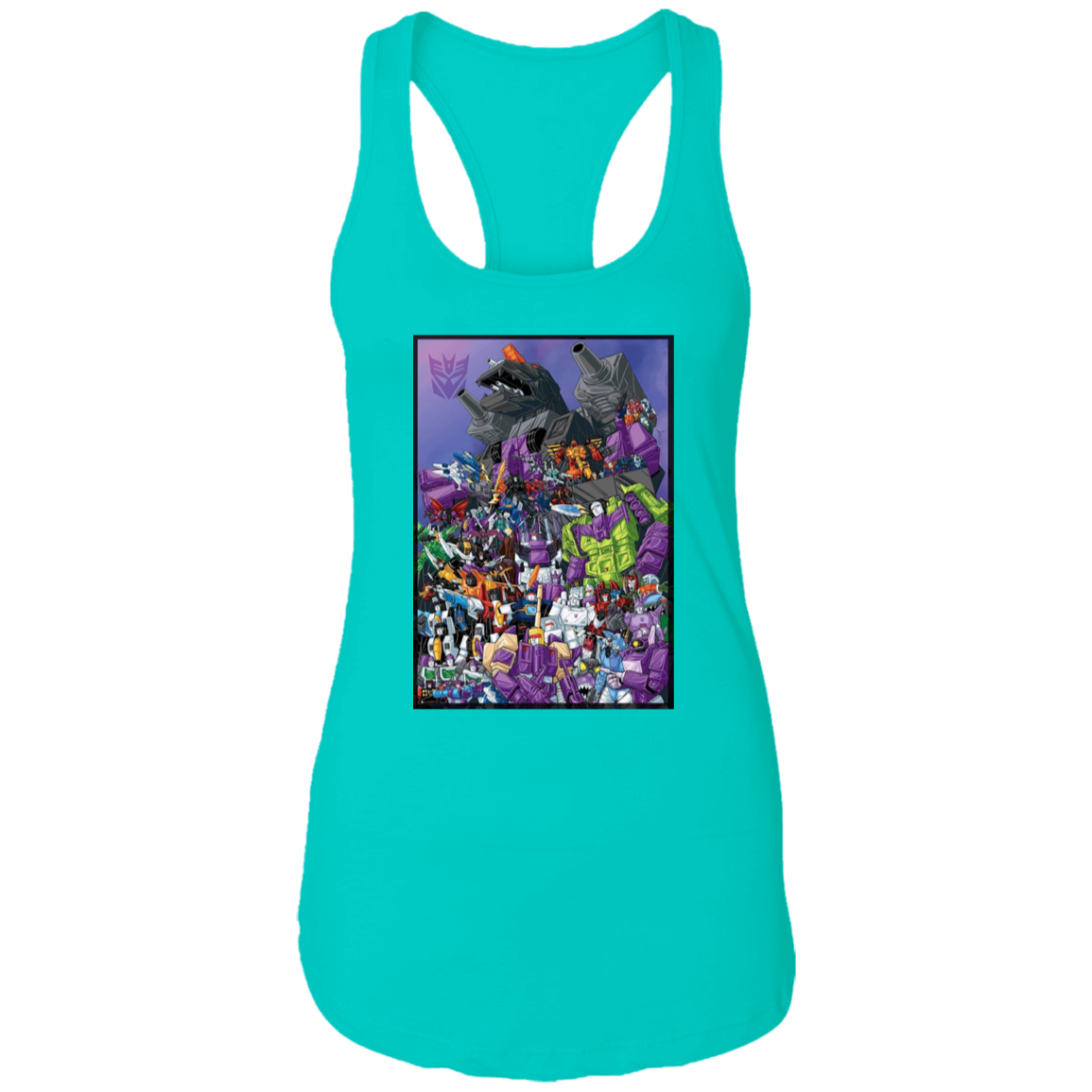 "DECEPTICONS UNITE" Ladies Ideal Racerback Tank