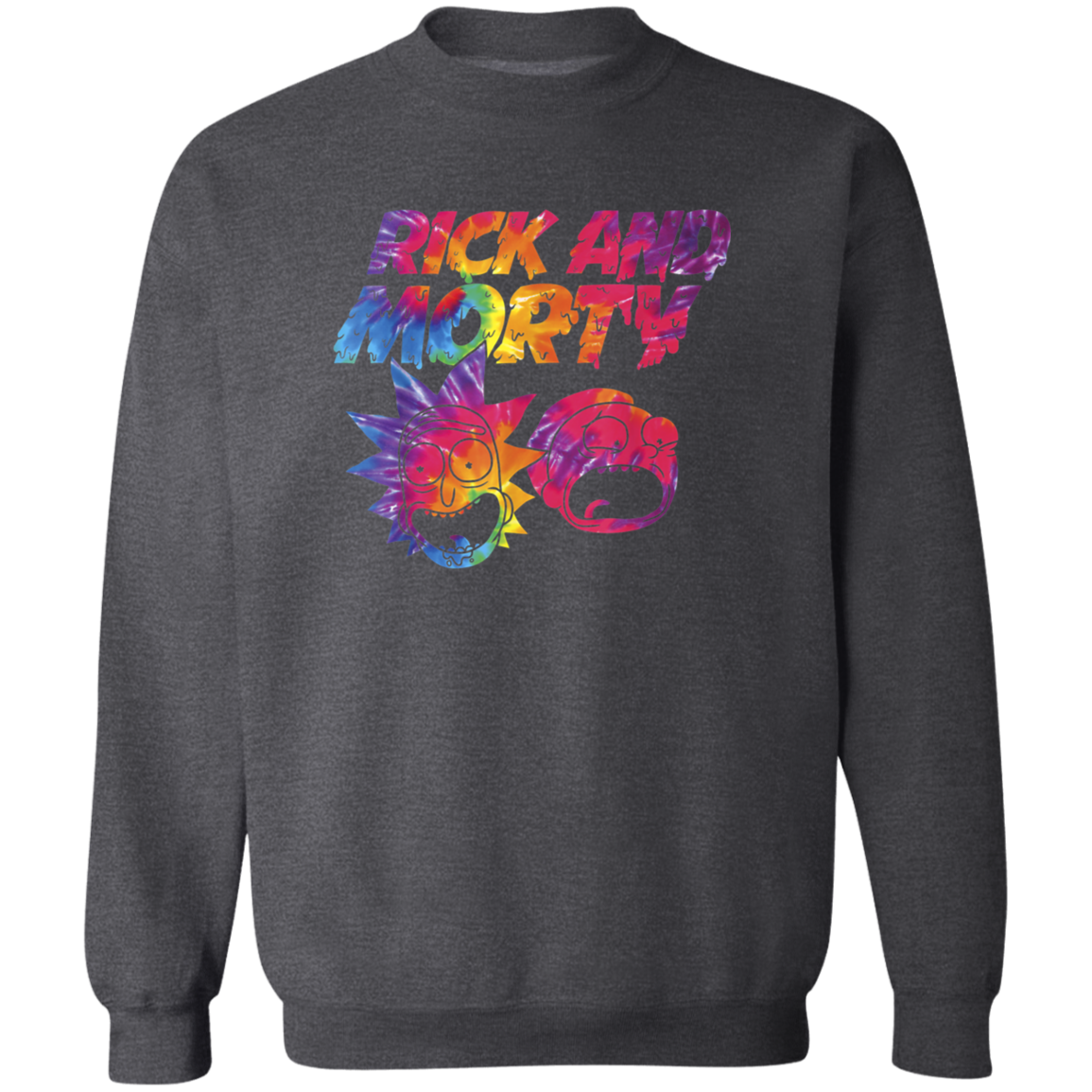 "ACID TRIP RICK AND MORTY" Crewneck Pullover Sweatshirt