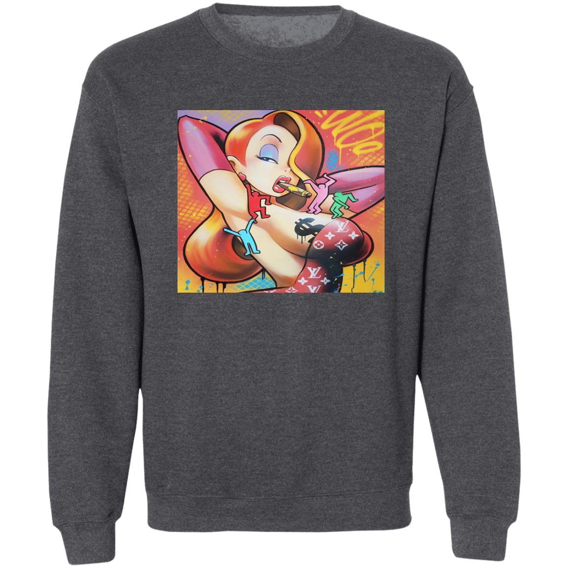 "FOLLOW THE RABBIT" Crewneck Pullover Sweatshirt