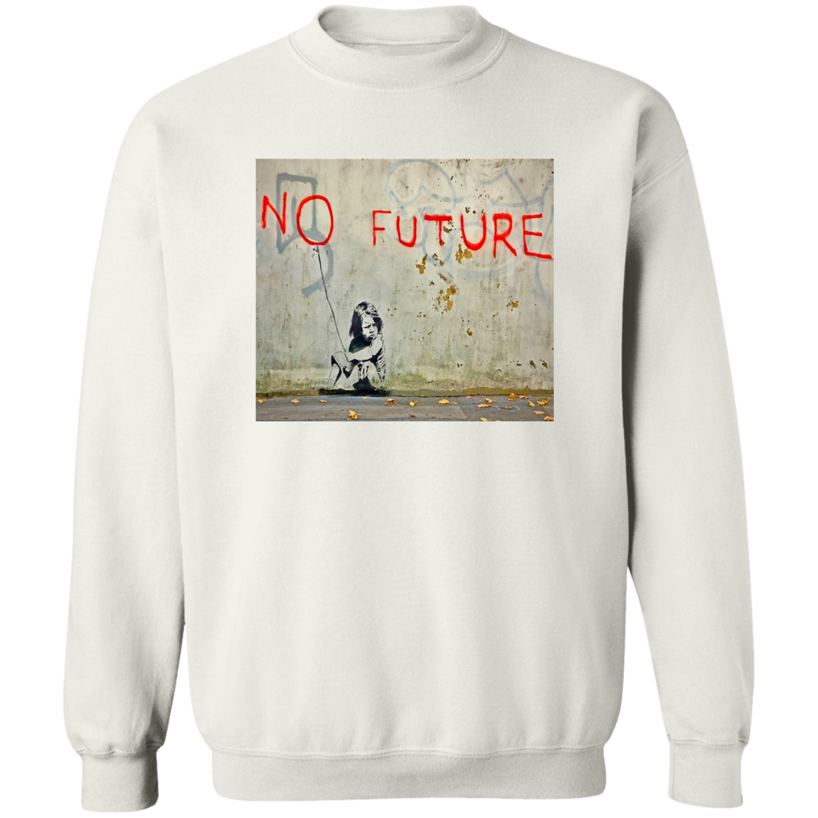 "NO FUTURE" Crewneck Pullover Sweatshirt