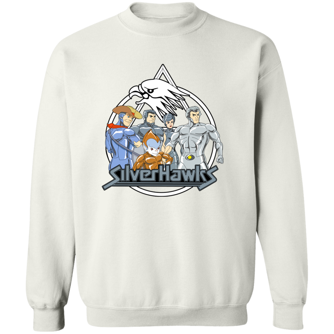 "SILVERHAWKS" Crewneck Pullover Sweatshirt