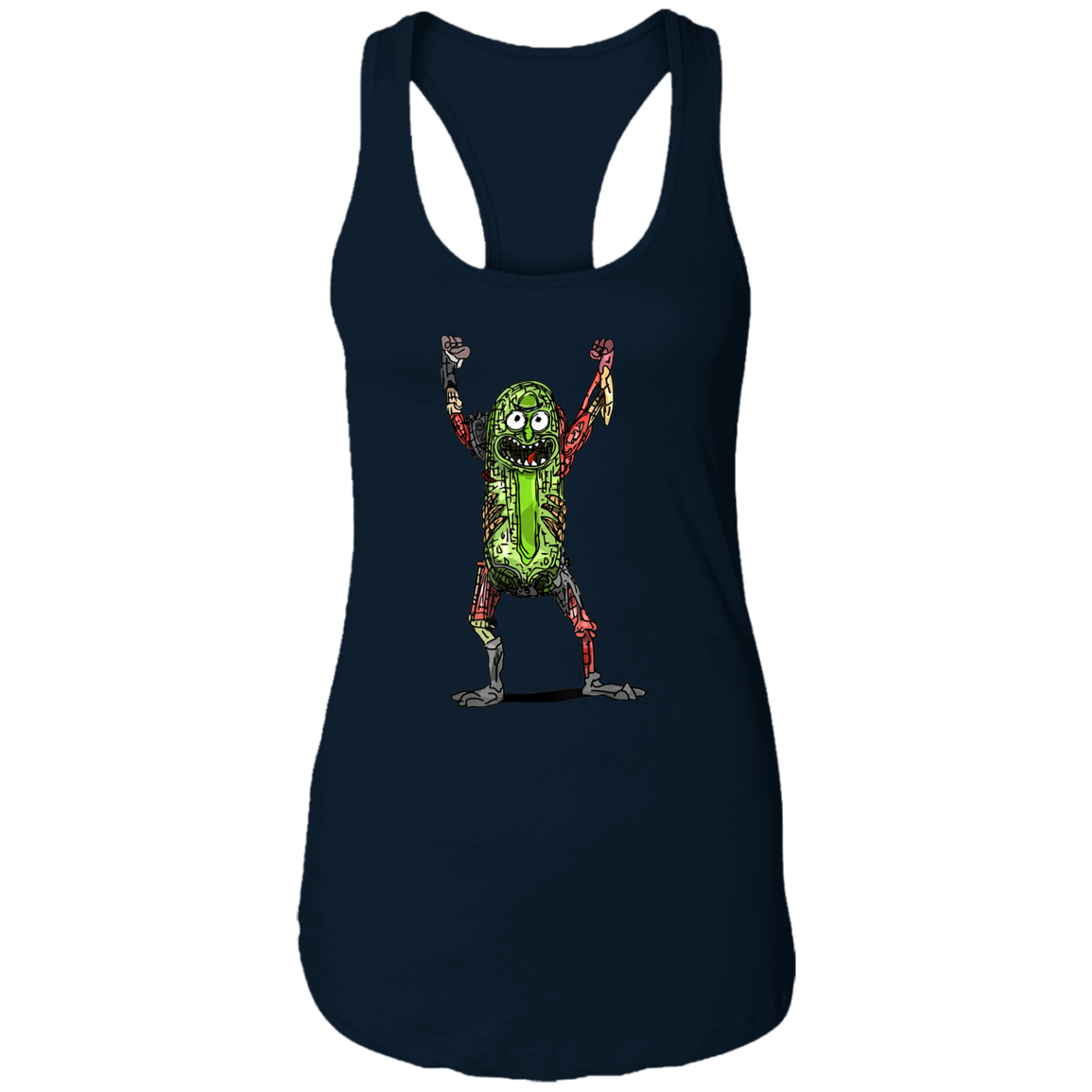 "PICKLE RICK" Ladies Ideal Racerback Tank